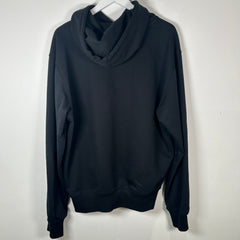 Helmut Lang Black Plain Logo Hoodie Size L