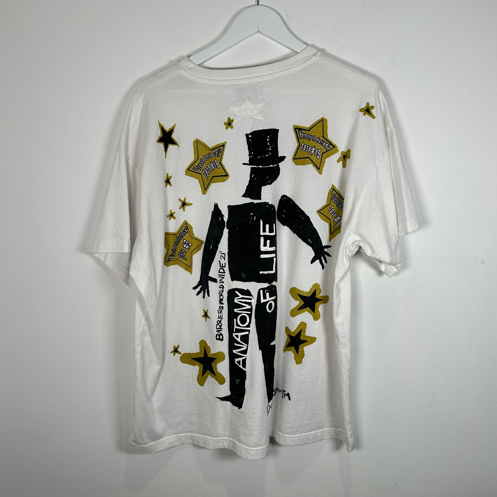 Barriers White 'Duke Ellington' T-Shirt Size Large