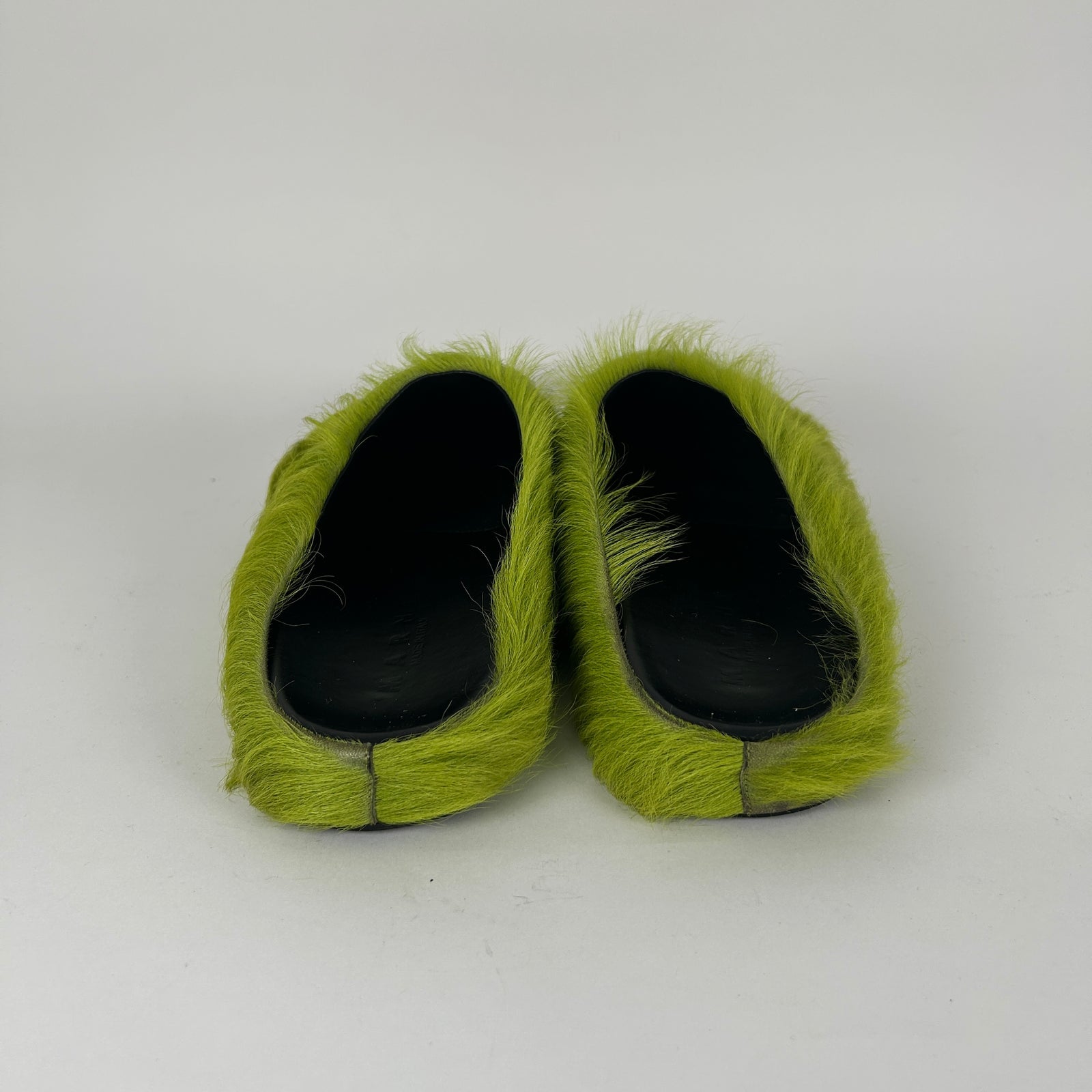 Marni Fussbett Sabot Grinch Green Mules Size 45