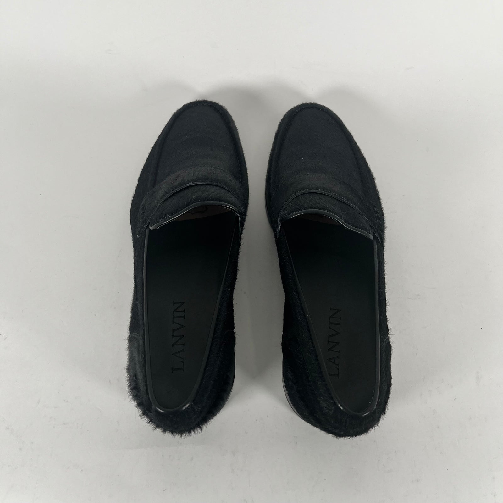 Lanvin Black Ponyhair Loafer Size 6