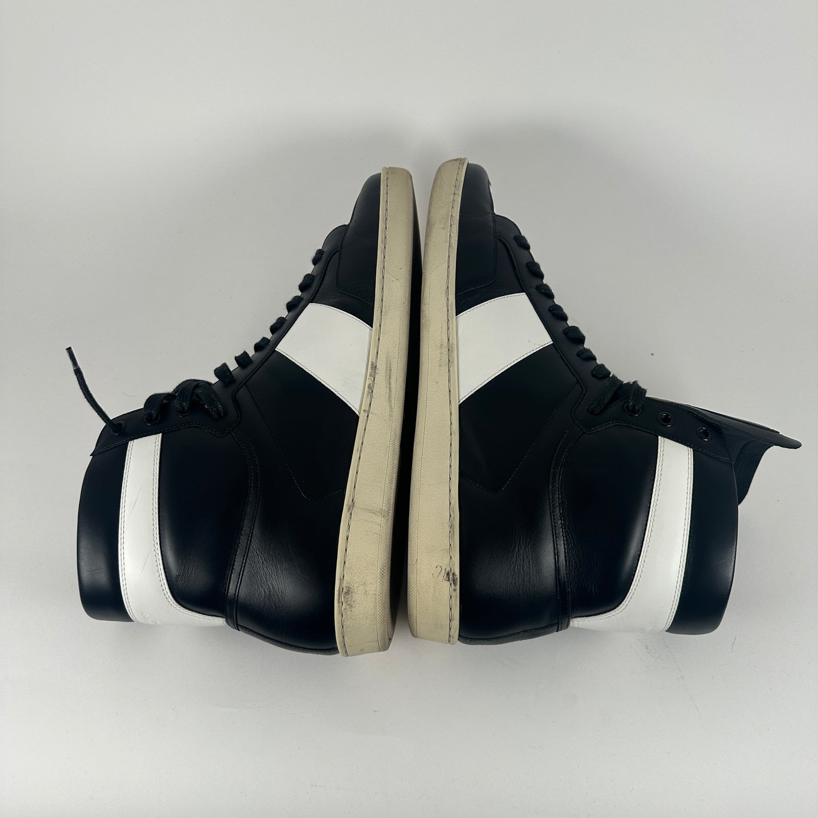 Saint Laurent B&W Court Classic High-Top Size 16