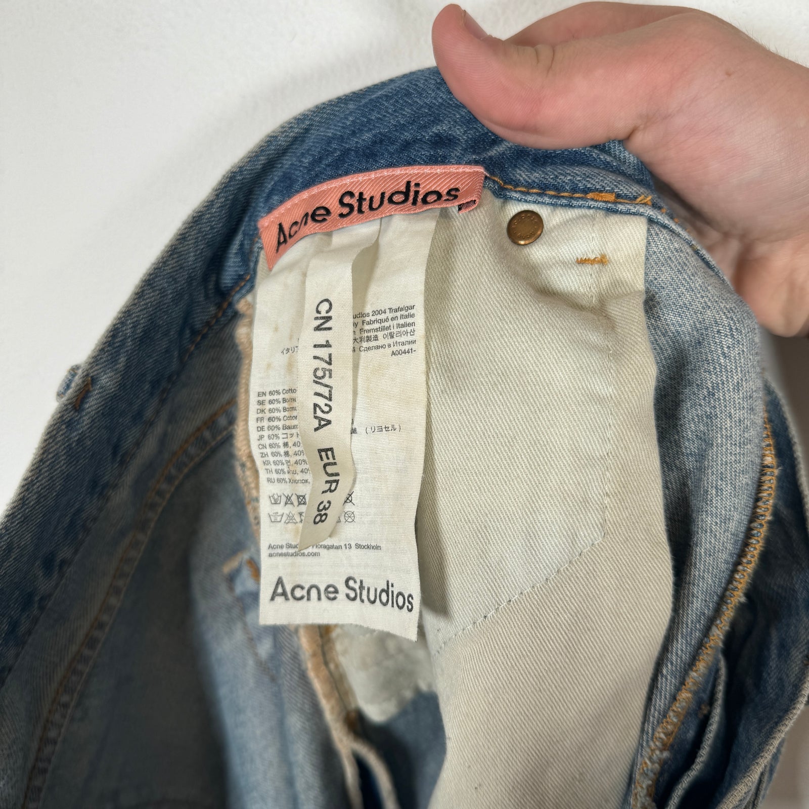 Acne Studios Super Baggy Fit Painter Jeans Size 38
