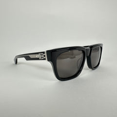Chrome Hearts Black Box Officer Sunglasses