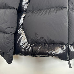 Moncler Black Pallardy Giubbotto Puffer Back Logo Size 2XL