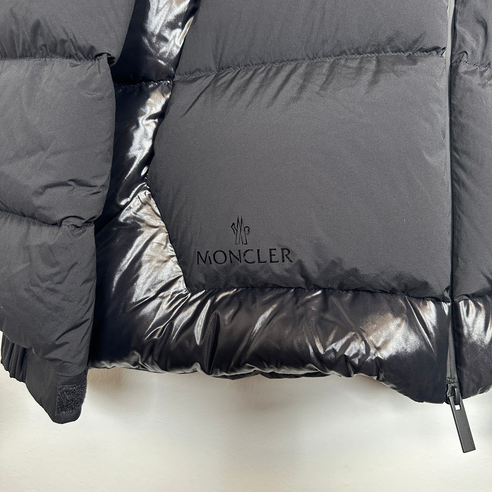 Moncler Black Pallardy Giubbotto Puffer Back Logo Size 2XL