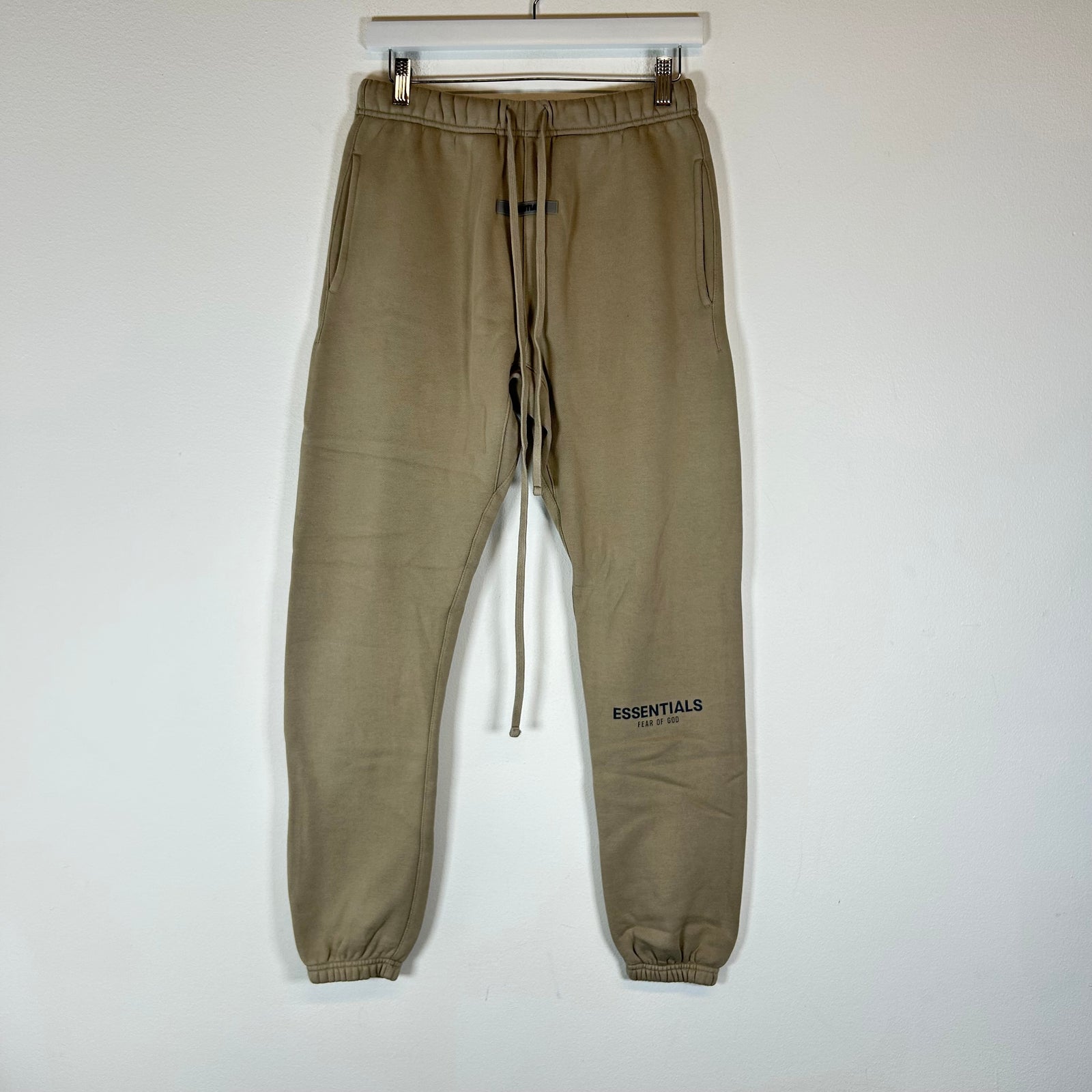 Essentials Beige Logo Sweatpants Size XS
