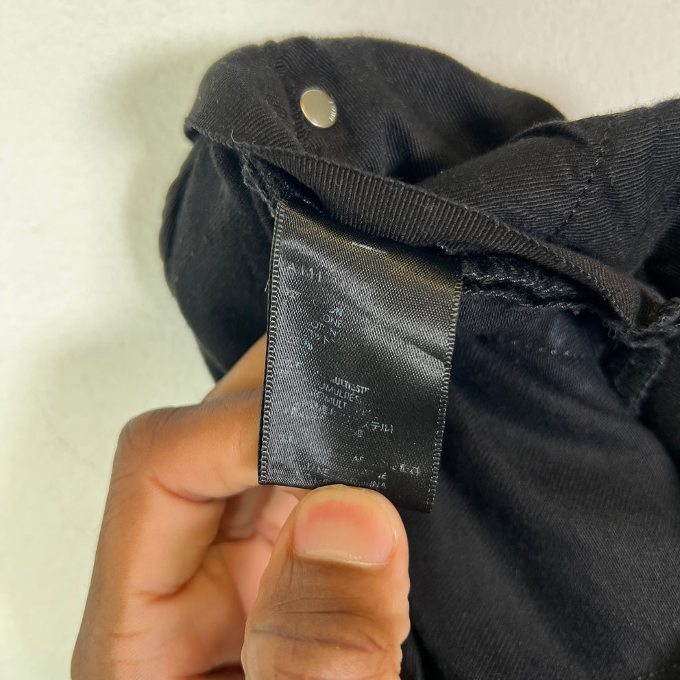 Amiri MX1 Black Waxed Denim Jeans