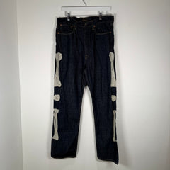 Kapital Bone Raw Denim Jeans Size 34
