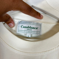 Casablanca White "Casa Way" Sweater Size XL