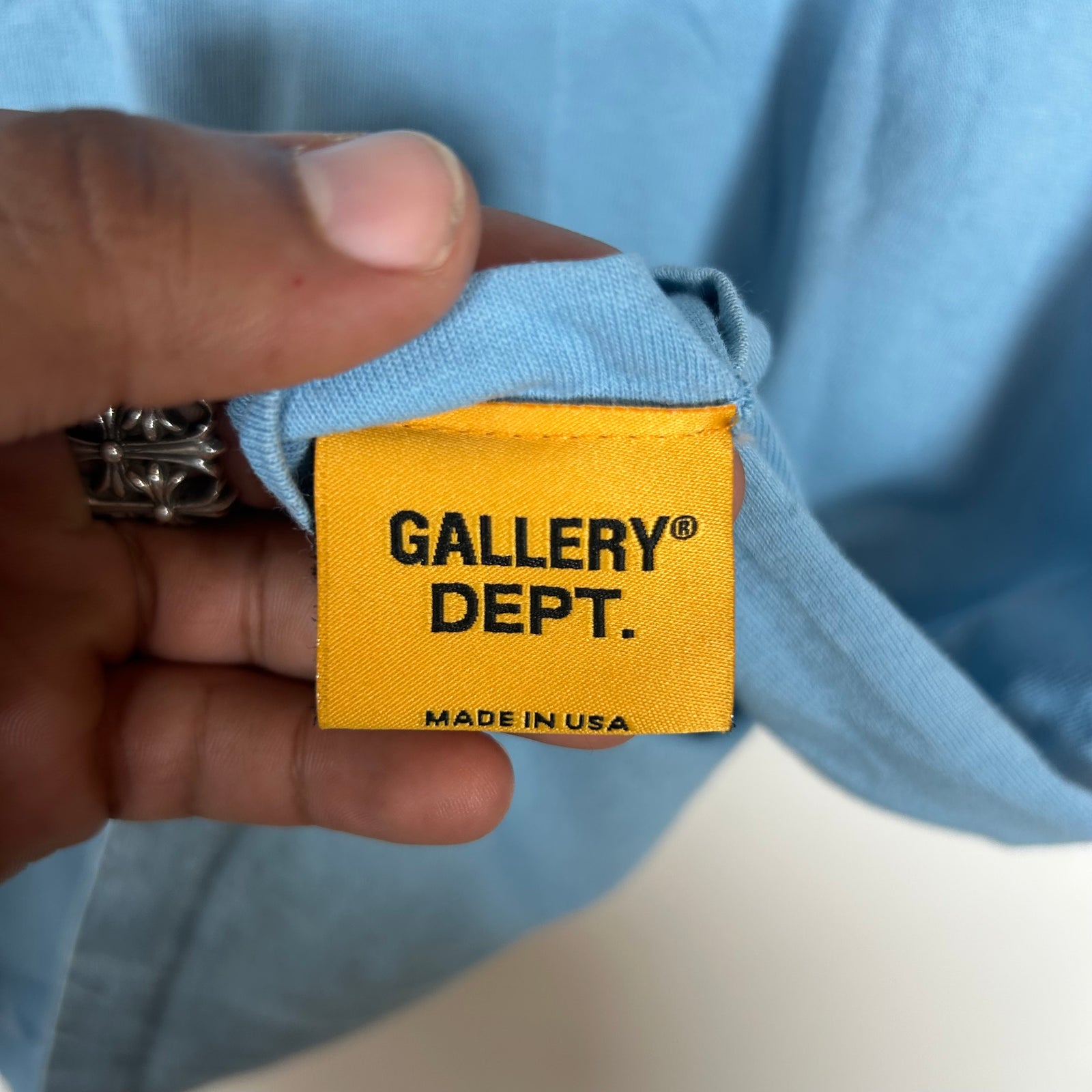 Gallery Dept Light Blue 'ATK' T-Shirt Size L