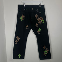 Chrome Hearts Patch Jeans Size 38