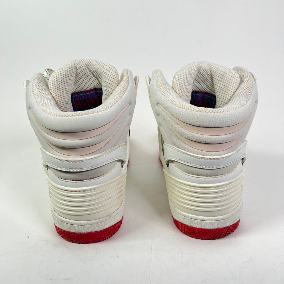 Gucci Monogram Basket High-Top Sneakers