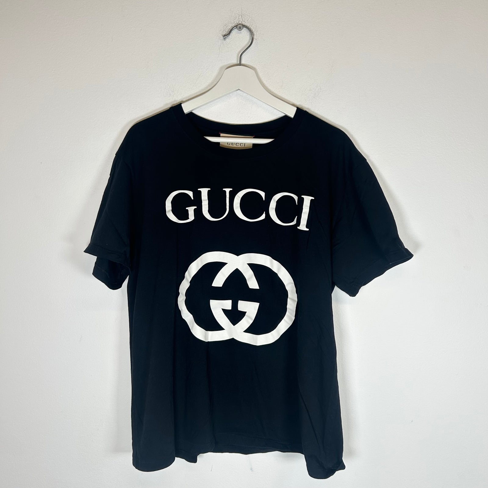Gucci Black Logo T-shirt Size L