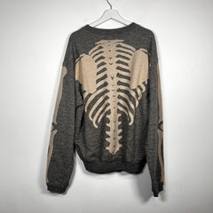 Kapital Grey Skeleton Knit Sweater Size 3