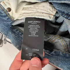 Saint Laurent Light Blue Wash D02 Jeans Size 31