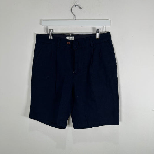 Gant Rugger Navy Linen Shorts Size 32