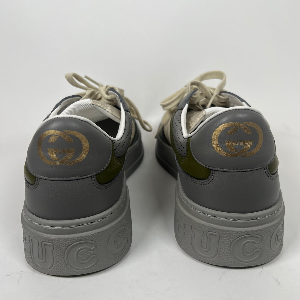 Gucci Grey/Green GG Chunky Sneaker Size GG 10