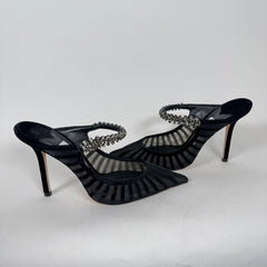 Jimmy Choo Bing 100 Crystal Embellished Heels Size 37.5