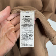 Burberry Brown Spell-out Logo T-Shirt Size M