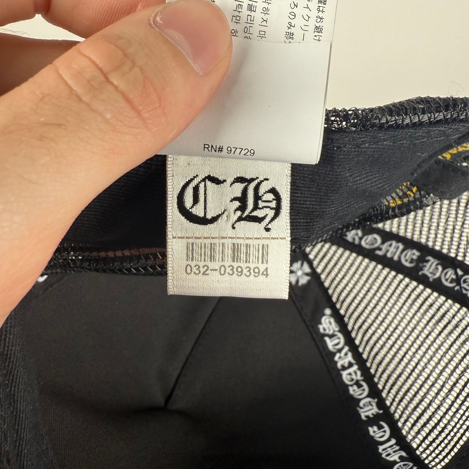Chrome Hearts Gold CH Corduroy Hat