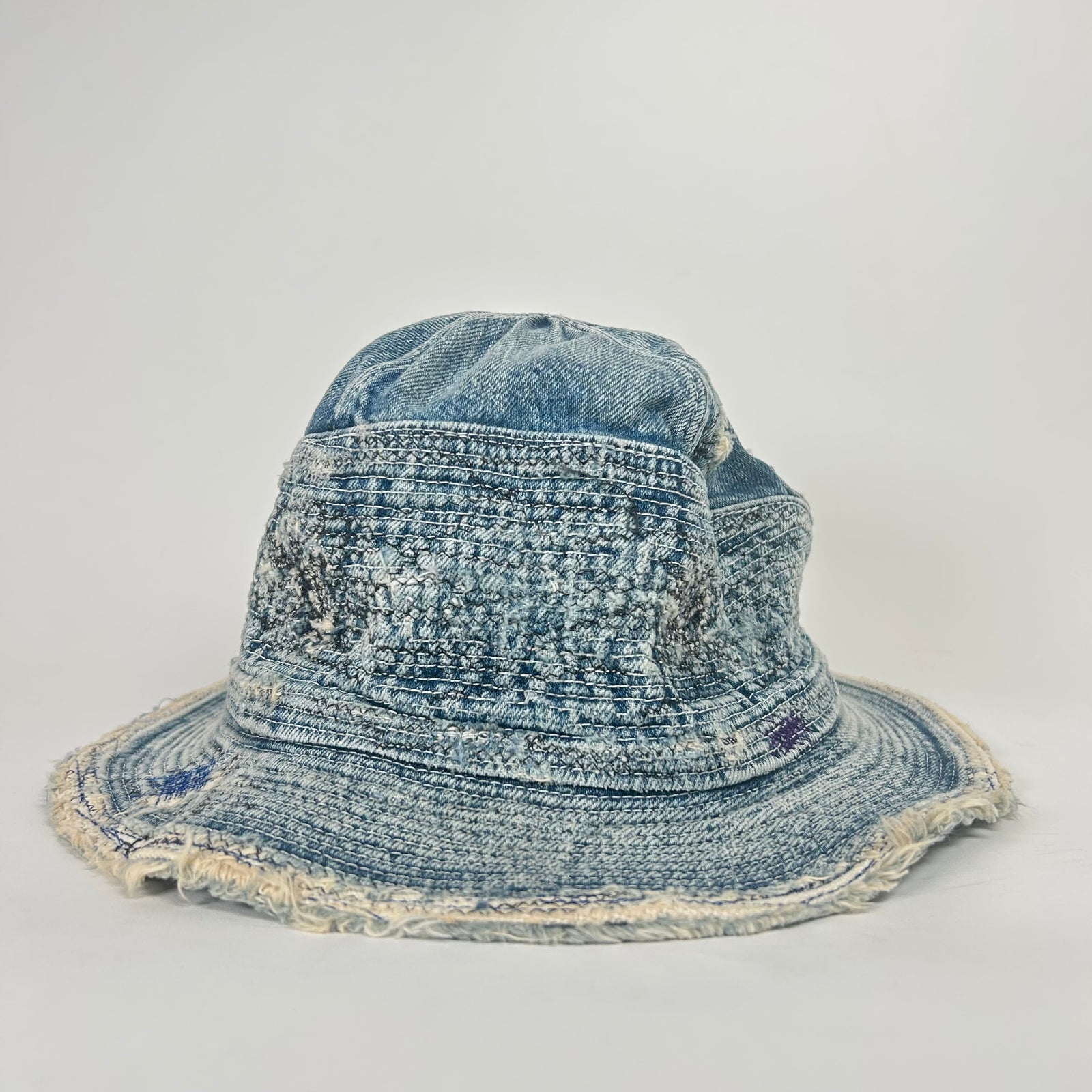 Kapital Light Boro Jean Bucket Hat