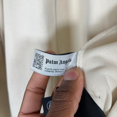 Palm Angels Cream Track Jacket Size M