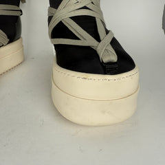 Rick Owens x Moncler Big Rock Megalace Black Boots Size 42