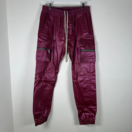 Rick Owens 'Fuchsia' Mastadon Cargo Pants Size 40
