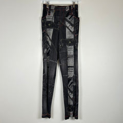PLEATS PLEASE Issey Miyake Denim Trompe L'oeil Pants Size 4