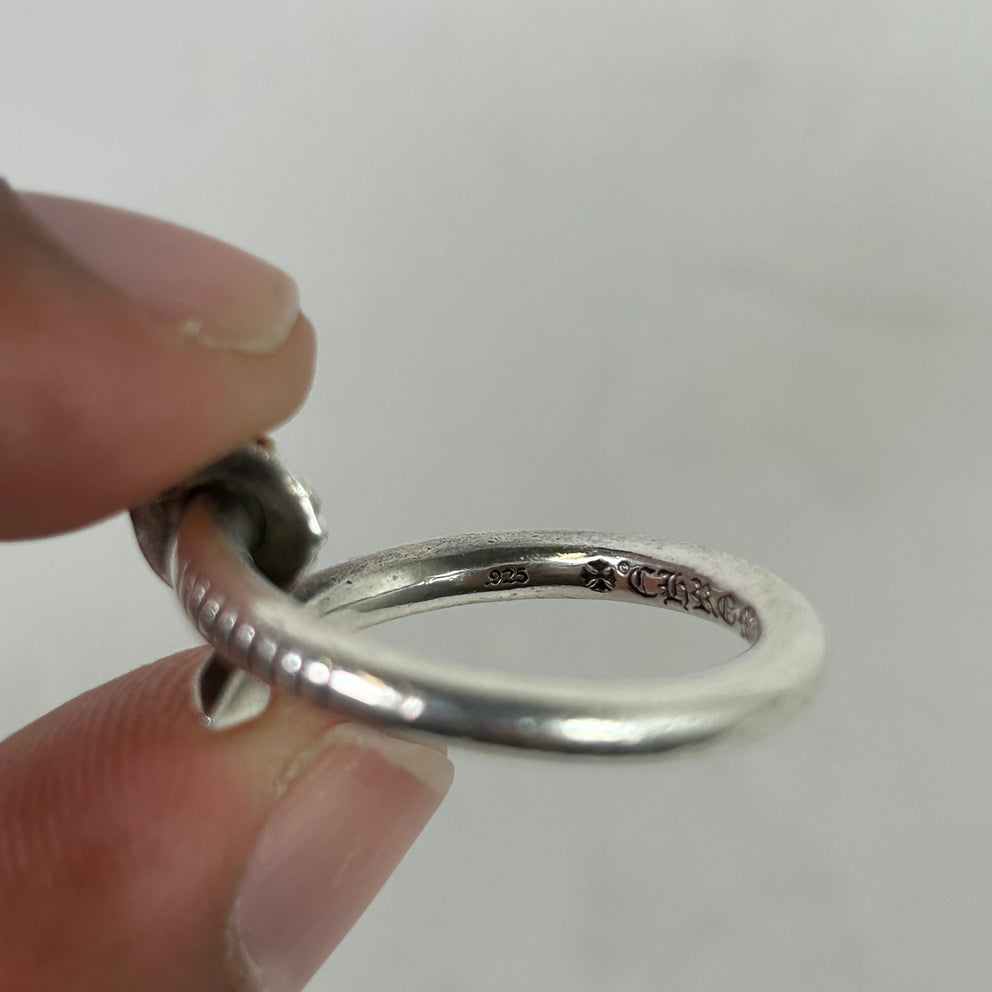 Chrome Hearts Silver .925 Cross Nail Ring Size 9.5