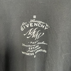 Givenchy Black Paris Logo T-shirt Size XL