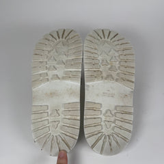 Gucci White Striped Slides Size 10