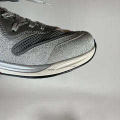 Gucci Ultrapace Silver Sparkle Size 12