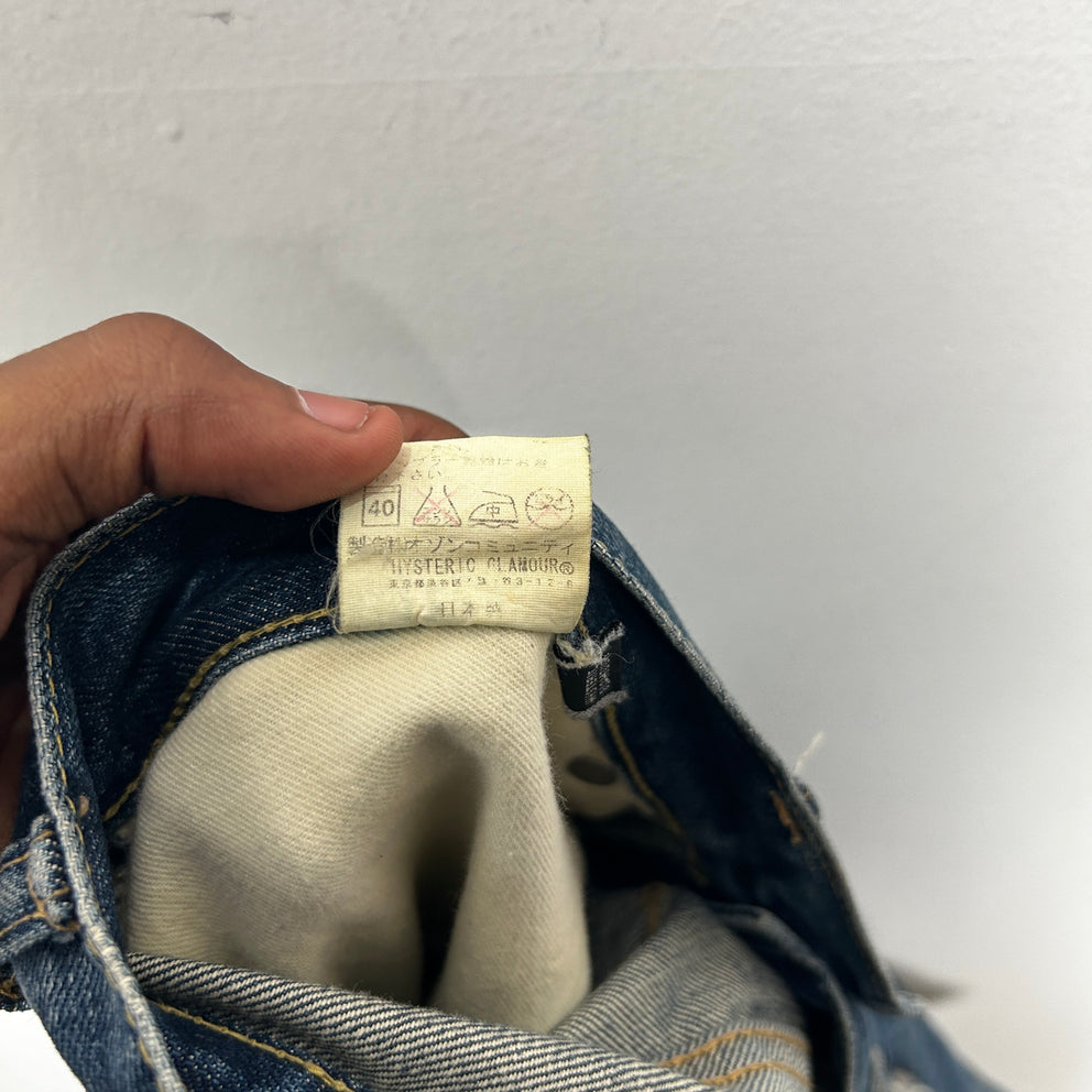 Hysteric Glamour Blue Studded Jean Size 34