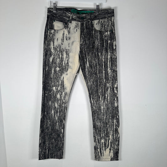 Sterling Ruby x Raf Simons SS10 Bleached Denim Size 29