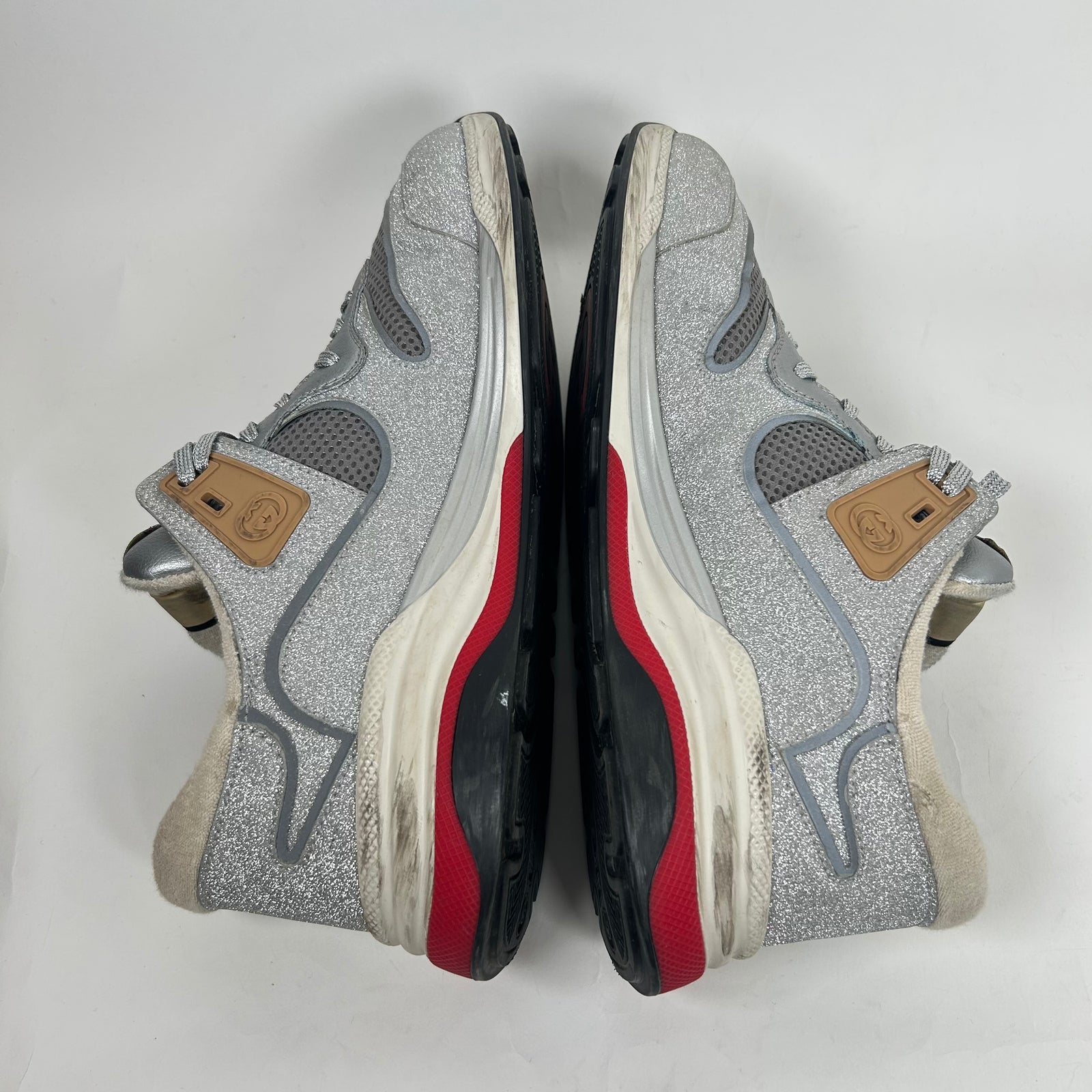 Gucci Silver Ultrapace Sneaker Size GG 9