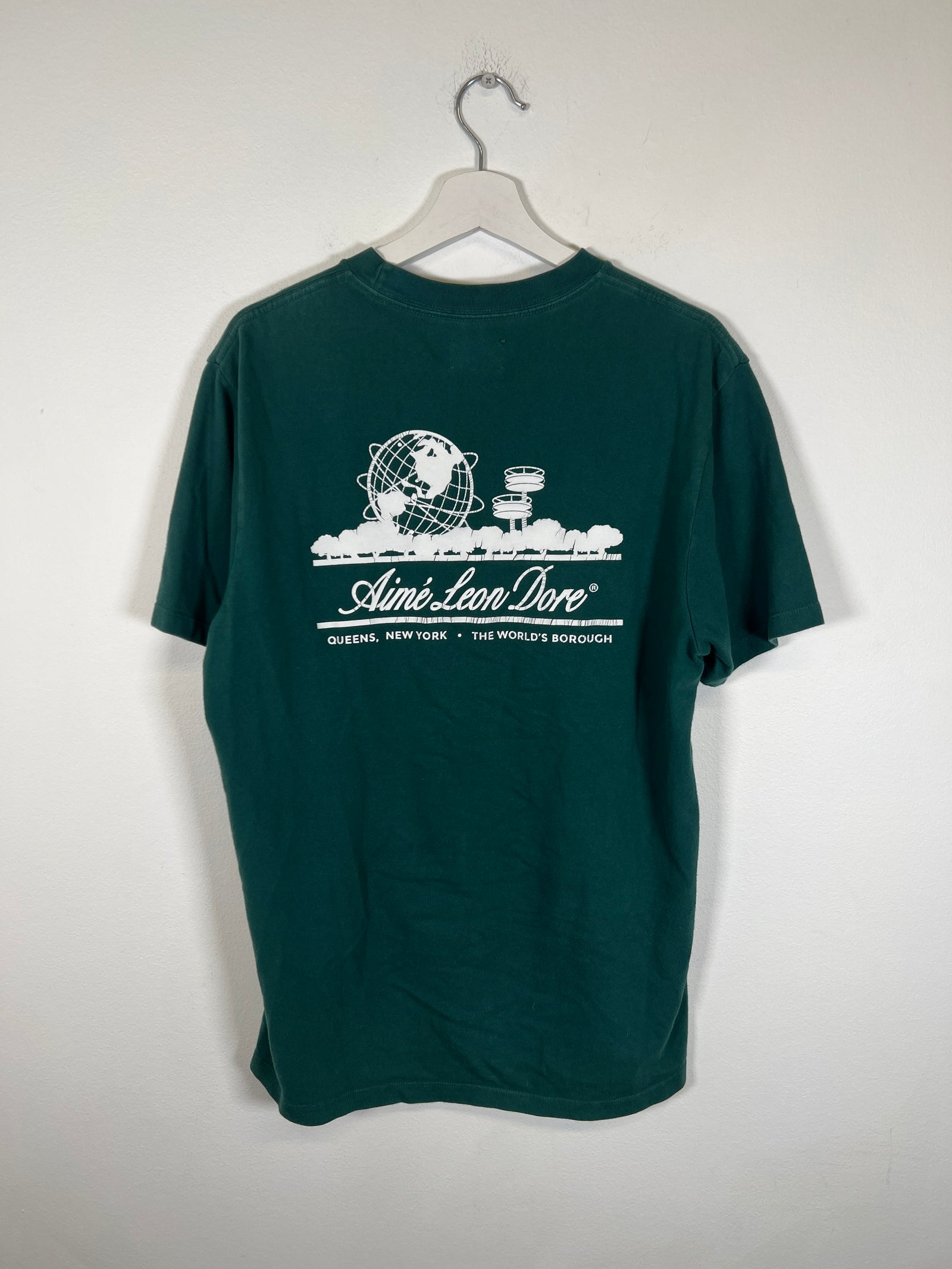 Aime Leon Dore Green Worlds Borough Tee Size M