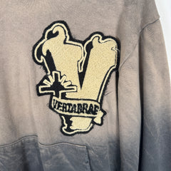 Vertabrae Grey Patch Hoodie Size M