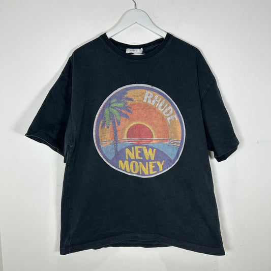 Rhude 'New Money' Graphic Black T-Shirt Size L