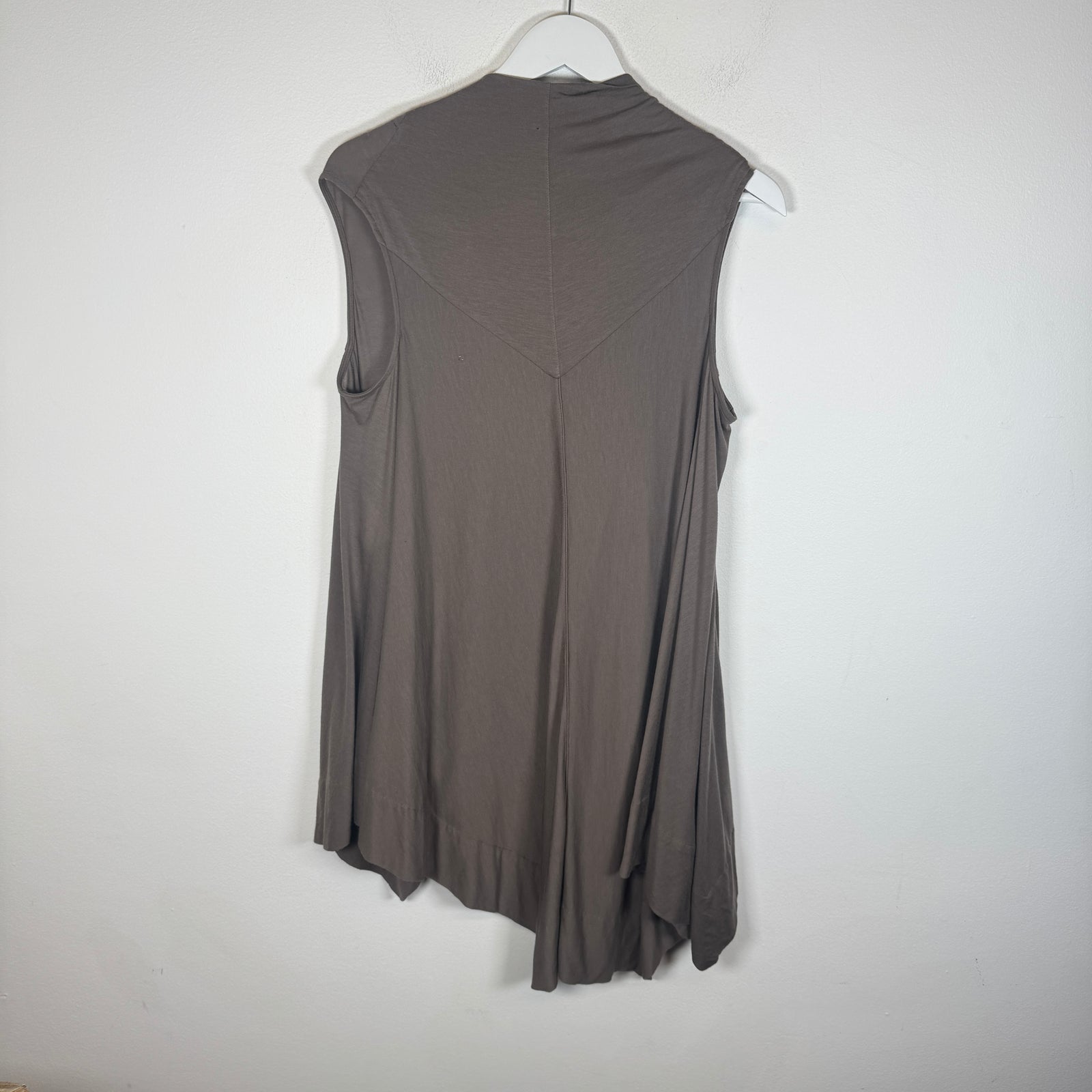 Rick Owens Lilies Dust Asymmetrical Zipper Top Size M