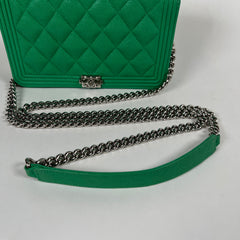 Chanel Mini Boy Bag Green
