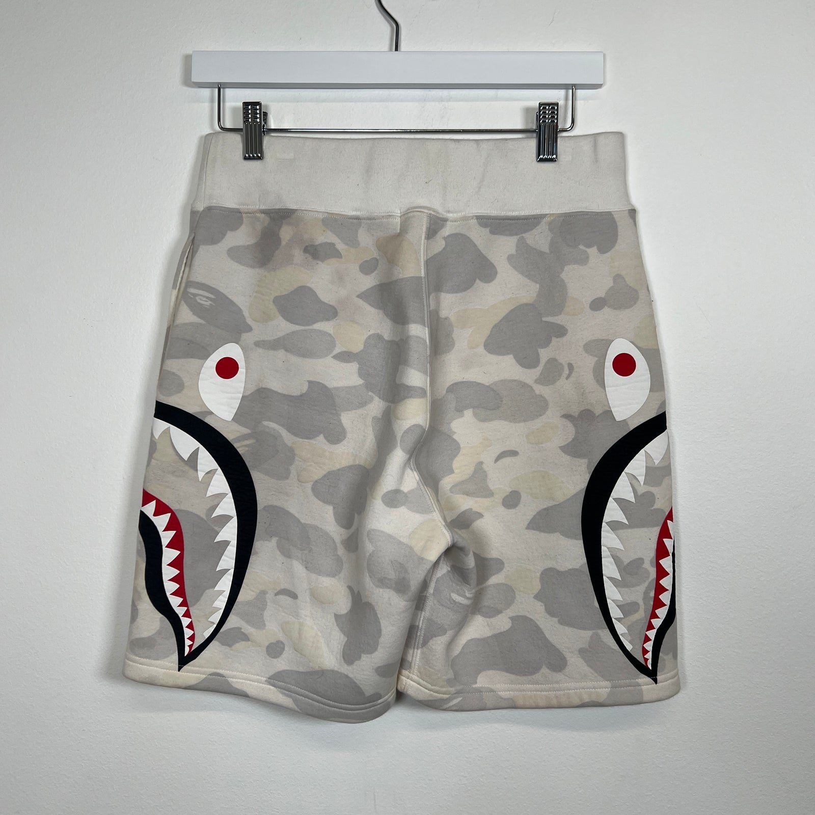 Bape White Glow Shorts Size S