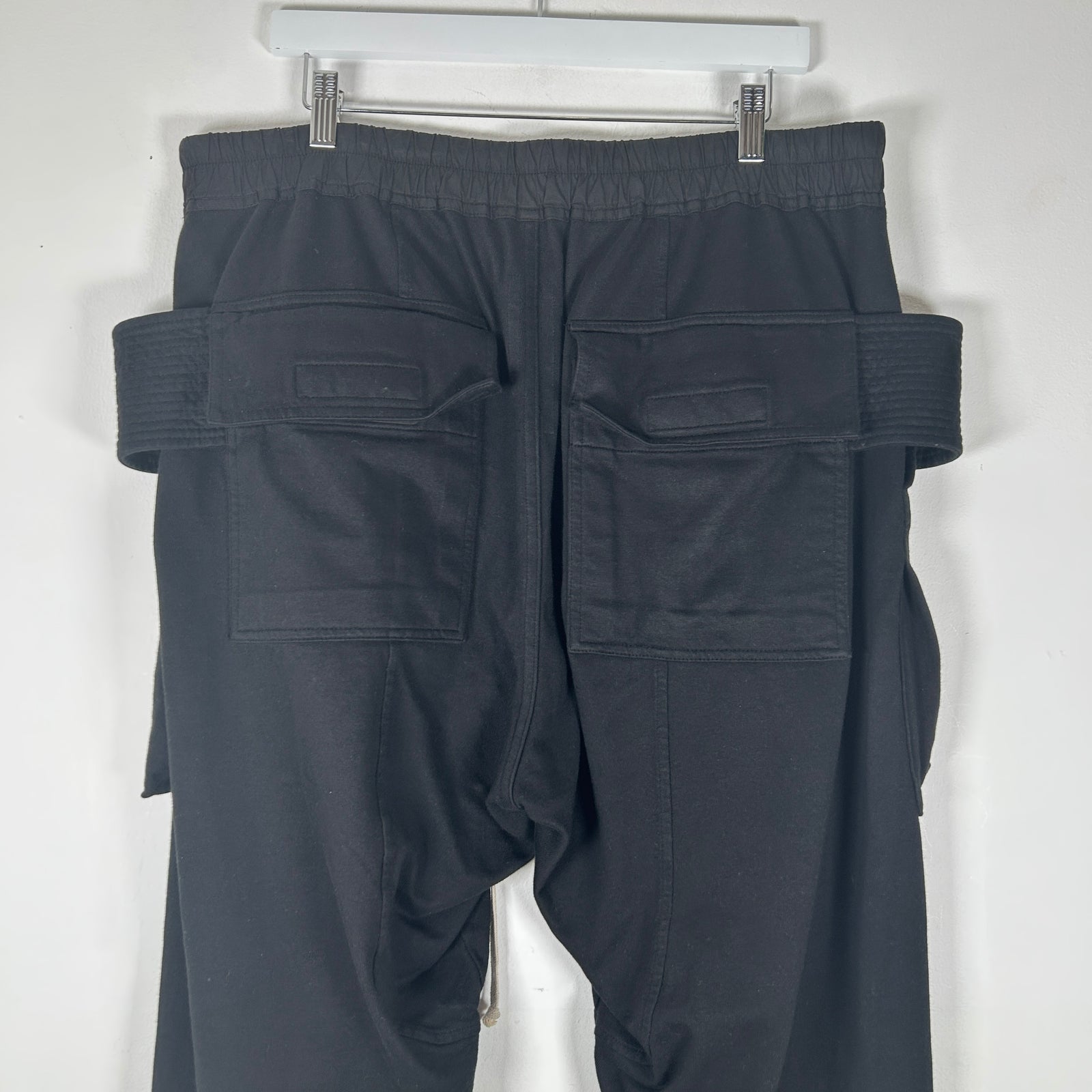 Rick Owens DRKSHDW Creatch Cargo Black Sweats Size XXL