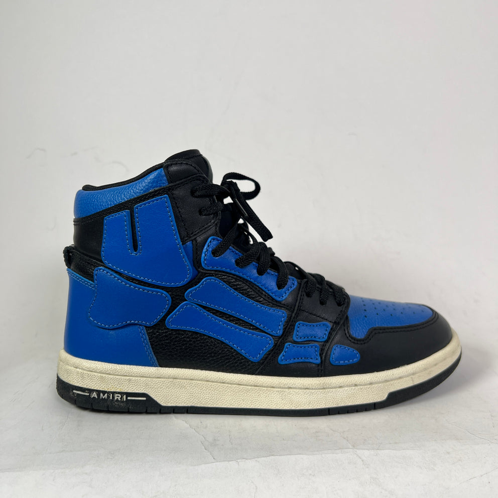 Amiri Royal Blue Skeleton High-Top Sneaker