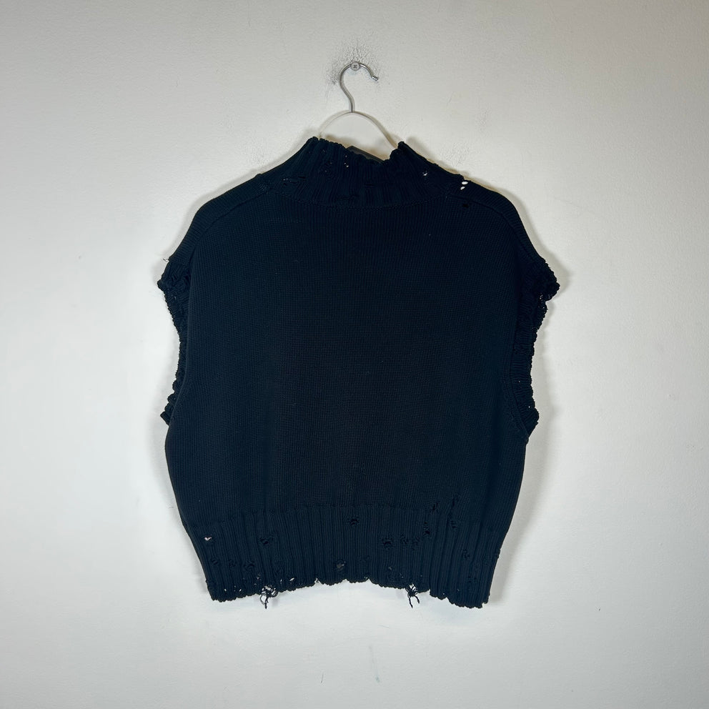 Marni Black Cropped Vest Size S