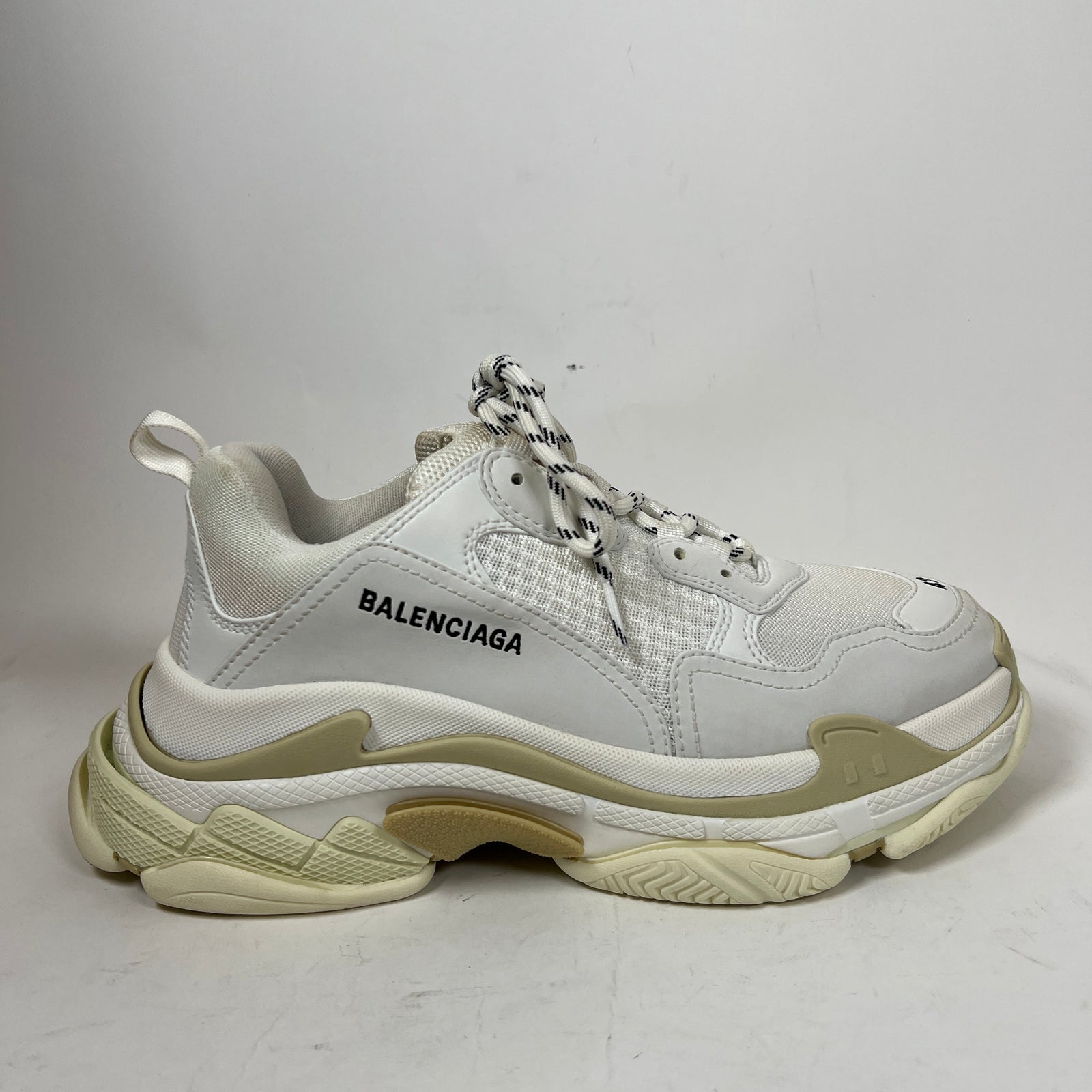 Balenciaga White Triple S Sneaker Size 42