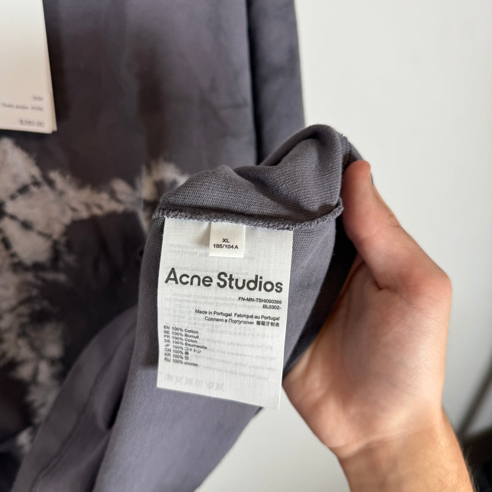 Acne Studios Dusty Purple Tye-Dye T-Shirt Size XL