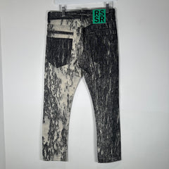 Sterling Ruby x Raf Simons SS10 Bleached Denim Size 29