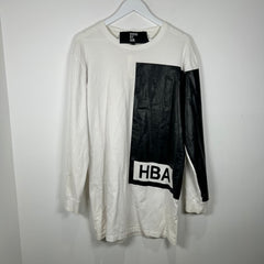 Hood By Air White Logo Longsleeve Shirt Size L