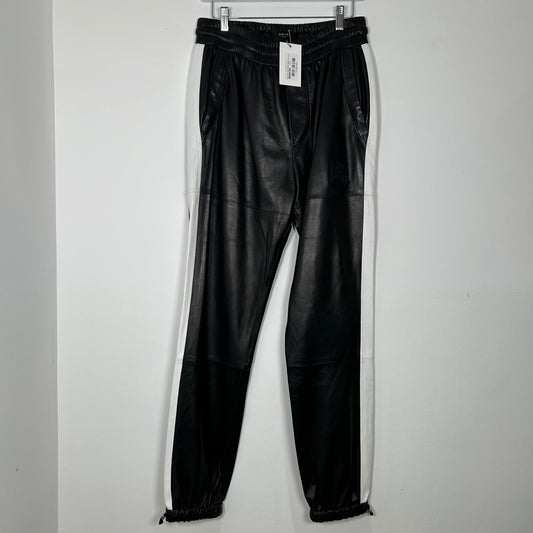 Amiri 'AM' Logo Leather Jogger Pants Size L